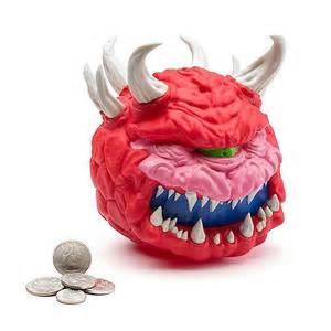 DOOM: Cacodemon Shaped Coin Bank | Gadgetsin