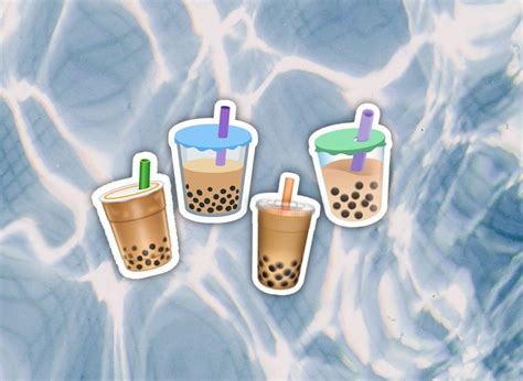 Bubble Tea Emoji Stickers pick Set or Singles Milktea Boba | Etsy