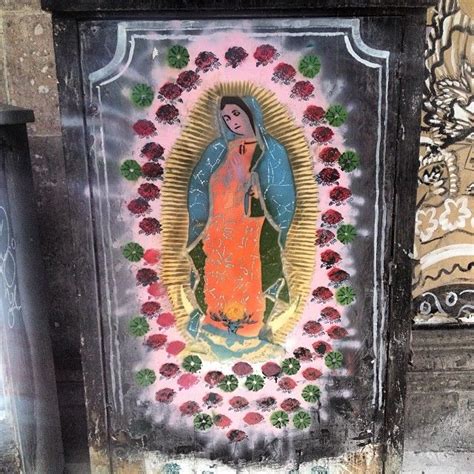 chicosanchez: Guadalupe with roses - Guadalupe con rosas. Street art - Arte callejero. www ...