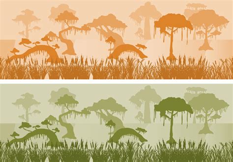 Swamp Landscapes 103495 Vector Art at Vecteezy