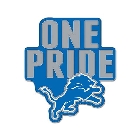 Detroit Lions One Pride - Logo Pin