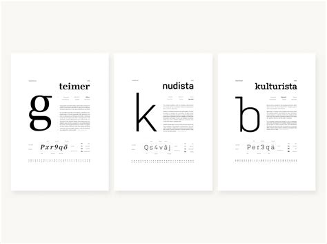 Type Classification Posters by Lovisa Berglund on Dribbble