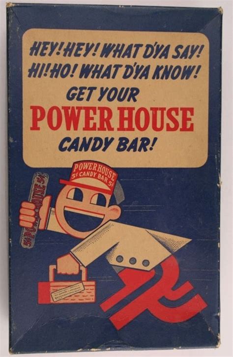 PowerHouse candy bar display | Vintage candy, Vintage packaging, Bar displays