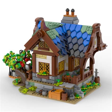 Medieval Theme House MOC | Medivalbrick | Medieval houses, Lego room, Cool lego creations