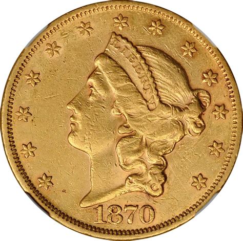 Value of 1870 $20 Liberty Double Eagle | Sell Rare Coins