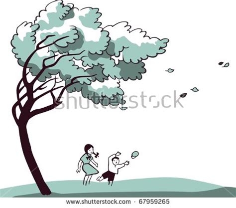 windy tree clipart - Clipground