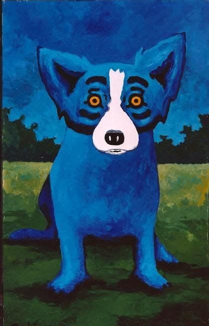 George Rodrigue | Blue dog painting, Blue dog art, Dog paintings