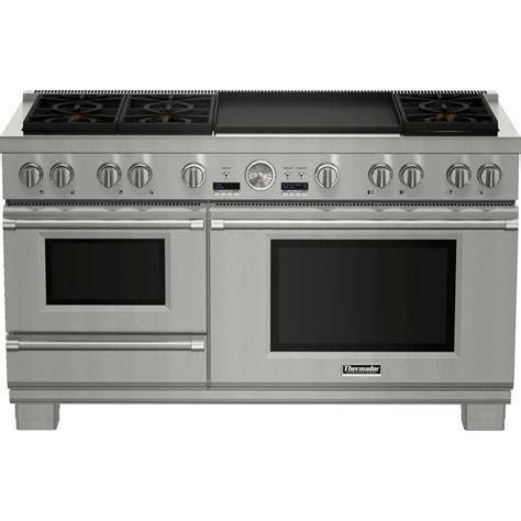 Thermador - Self-Cleaning Freestanding Double Oven Dual Fuel Convection ...