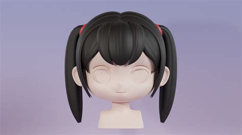 ArtStation - Chibi Female Hair Style 02 | Resources