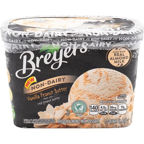 Breyers Non Dairy Ice Cream Vanilla Peanut Butter | Ice Cream, Treats & Toppings | Honeoye Falls ...