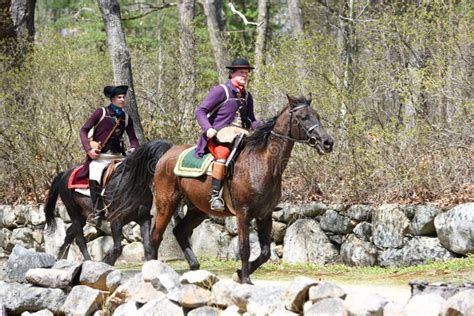 Historical Reenactment Events in Lexington, MA, USA Editorial Stock Photo - Image of celebration ...