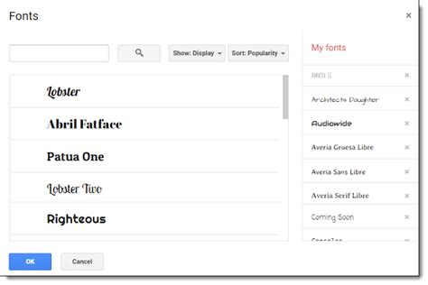 Control Alt Achieve: 800+ Fantastic Fonts for Google Projects