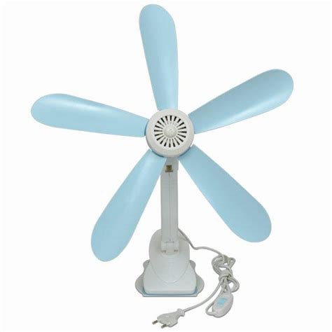 Buy Kawachi 5 Blades Adjustable Clip Fan - Sky Blue & White Online at Best Price in India on ...