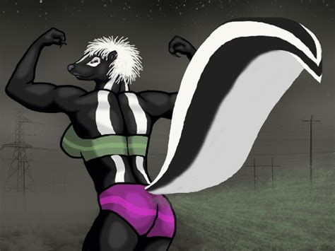 Muscle Skunk with Spray by animagusurreal on DeviantArt