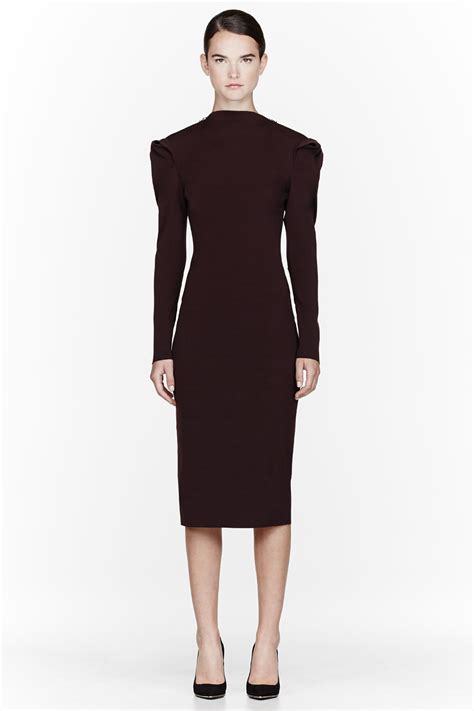 Lanvin Deep Plum Purple Dress in Purple | Lyst