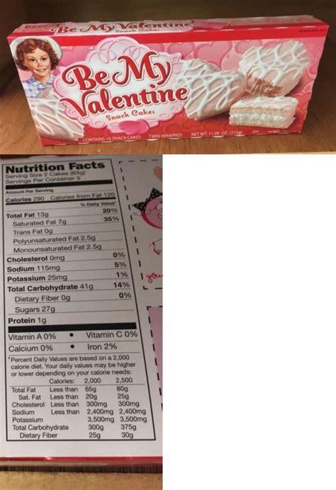 Little Debbie Valentine Cakes Nutrition - Nutrition Pics