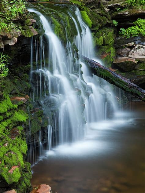 Mystical Mossy Green Waterfall Photograph by John Stephens