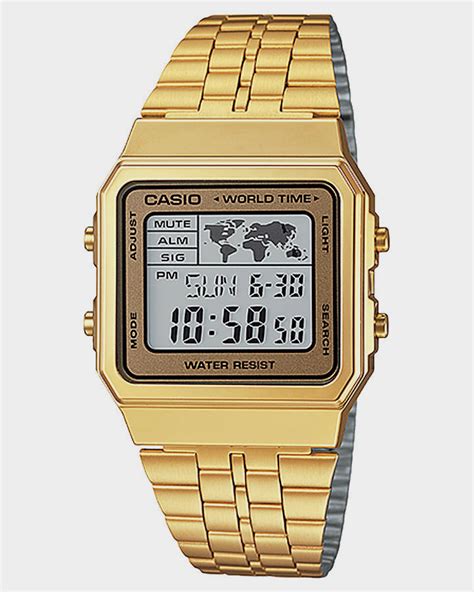 Men's vintage gold Casio watch. | Casio uhr, Casio gold und