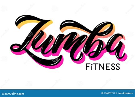 Vector Illustration of Zumba Text Stock Vector - Illustration of sign ...