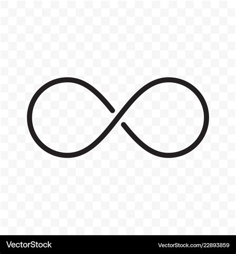 Infinity or infinite loop line icon Royalty Free Vector