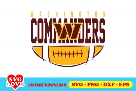 Washington Commanders Football Team SVG - Gravectory