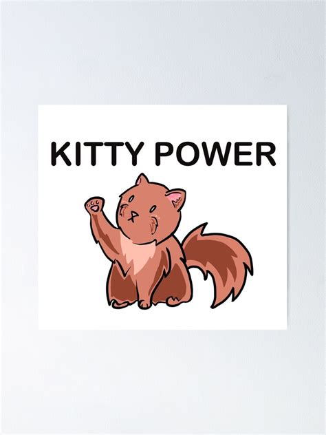 "Kitty Power" Poster by MayLinn-Art | Redbubble