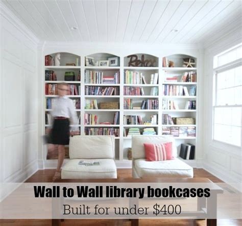 Library wall to wall bookcases - Bookcase Plans - Sawdust Girl®