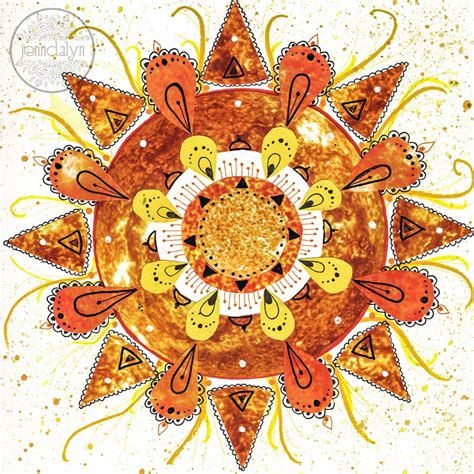 Sun Mandala (fine art print) | Art prints, Print collage, Fine art prints