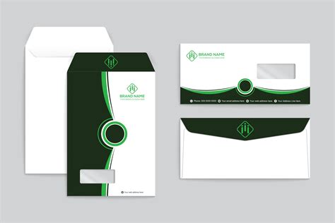 Corporate green color envelope design 26532526 Vector Art at Vecteezy