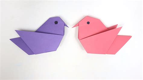 How to Make an Easy Origami Bird - DIY Paper Bird Tutorial