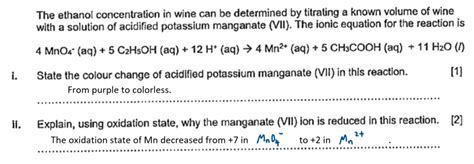 Potassium Manganate (VII) - Study notes, tips, worksheets, exam papers