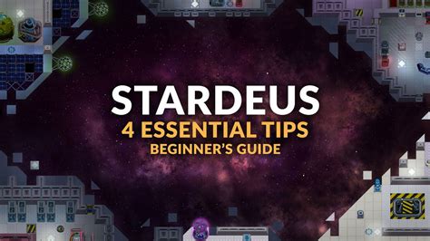 STARDEUS - 4 ESSENTIAL TIPS BEFORE YOU BEGIN (NEW Sci-fi Colony ...