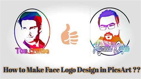 How To Make Face Logo Design with PicsArt ? - YouTube