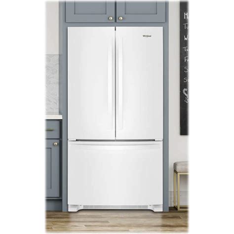 Whirlpool 20 Cu. Ft. French Door Counter-Depth Refrigerator White WRF540CWHW - Best Buy