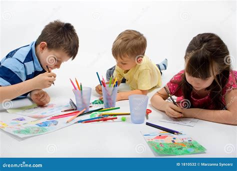 Children Drawing Stock Photography - Image: 1810532