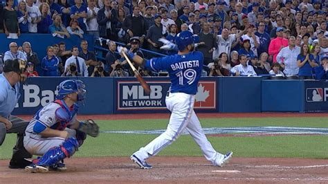 Jose Bautista hammers go-ahead three-run shot in ALDS Game 5, delivers epic bat flip - YouTube