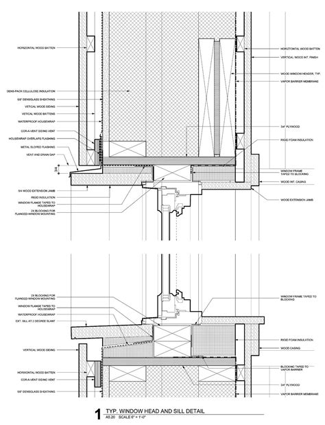 Passivhaus window head and sill | Passive house design, Architecture details, Fenestration