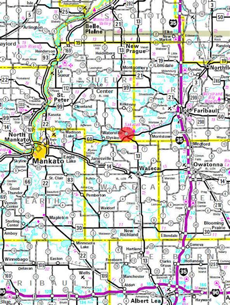 City of waterville mn map - Nupics.pro