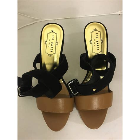 Ted Baker size 5 black & tan sandals | Oxfam GB | Oxfam’s Online Shop