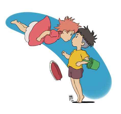 Ponyo and Sosuke by MnB89 on DeviantArt