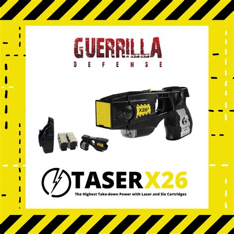 TASER X26 with Laser and 6 Cartridges – Guerrilla Defense Personal Protection & Safety