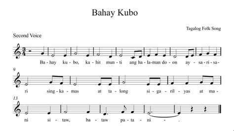 Bahay Kubo - Vocal Guide (2-Part Vocal) - YouTube