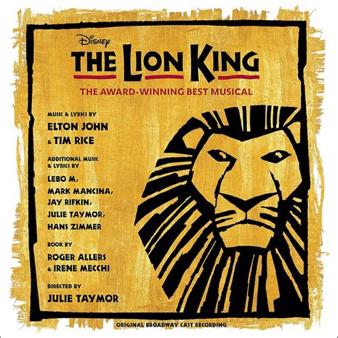 The Lion King: Original Broadway Cast - Various Artists (Colored Vinyl ...