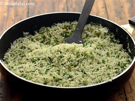 parsley rice recipe | quick parsley rice | Indian garlic parsley rice