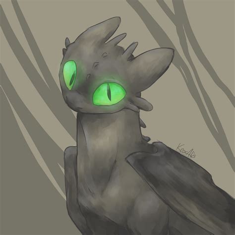 Toothless Painting by KescAlis on DeviantArt