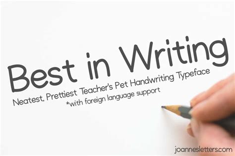 Download Best in Writing Neatest Prettiest Teacher's Pet Handwriting ...