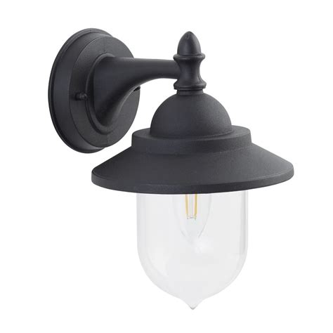 THLC Modern Black IP44 1 Light Outdoor Exterior Wall Light - Lighting from The Home Lighting ...