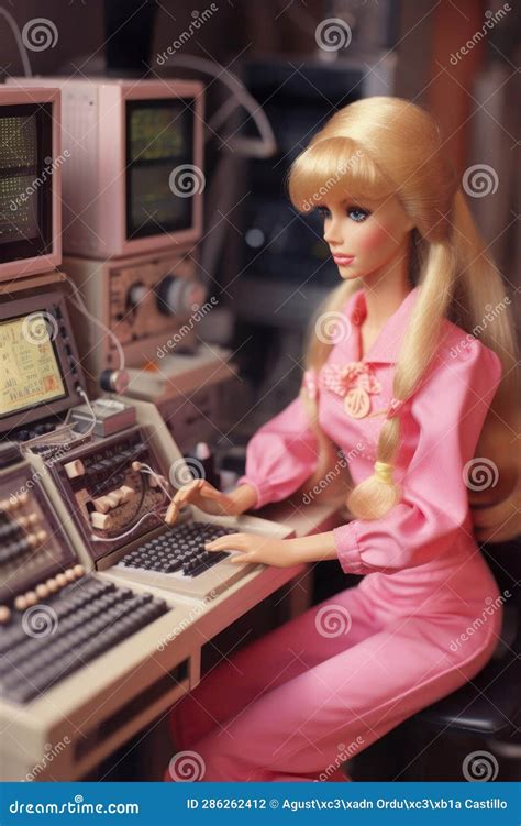Barbie Doll, Working As a Computer Engineer. Editorial Photography - Illustration of event ...