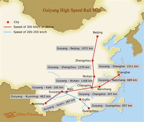 China High Speed Train Map, China Bullet Train Map, China Train Map