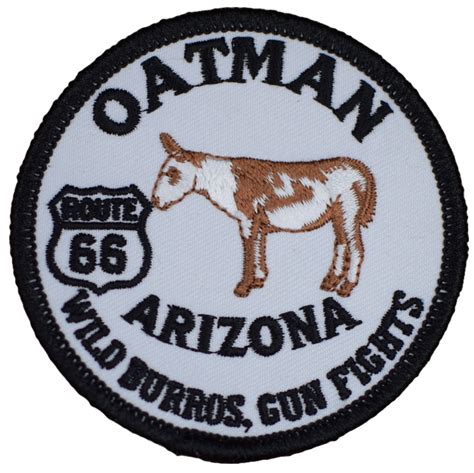 Oatman Arizona Patch - Route 66 Wild Burros, Gun Fights, AZ Badge 3 ...